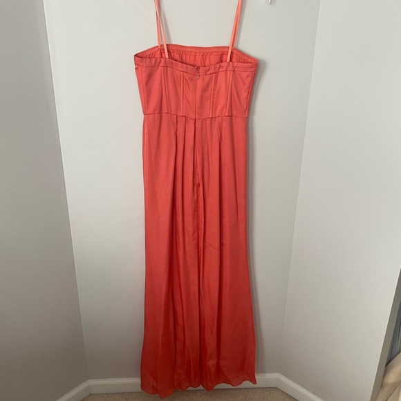 BCBG coral floor length strapless dress - Size 4 - Picture 2 of 3
